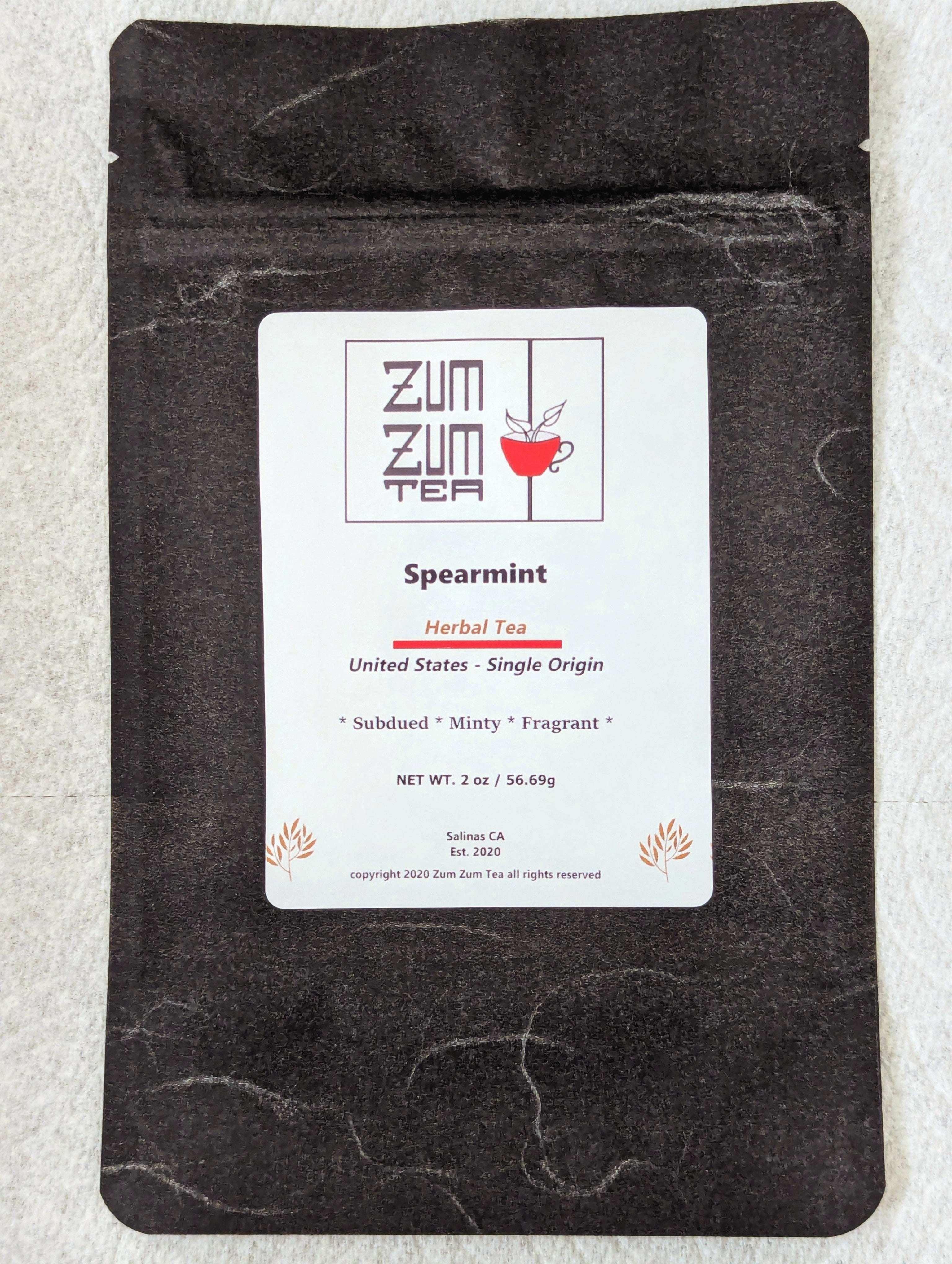 Zum Zum Spearmint Herbal Tea