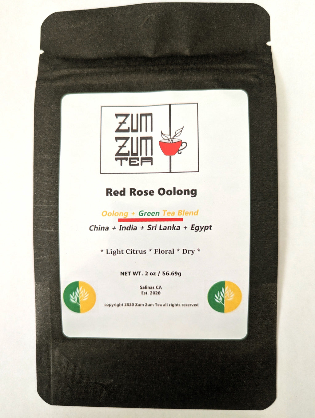 Zum Zum Red Rose Oolong Tea