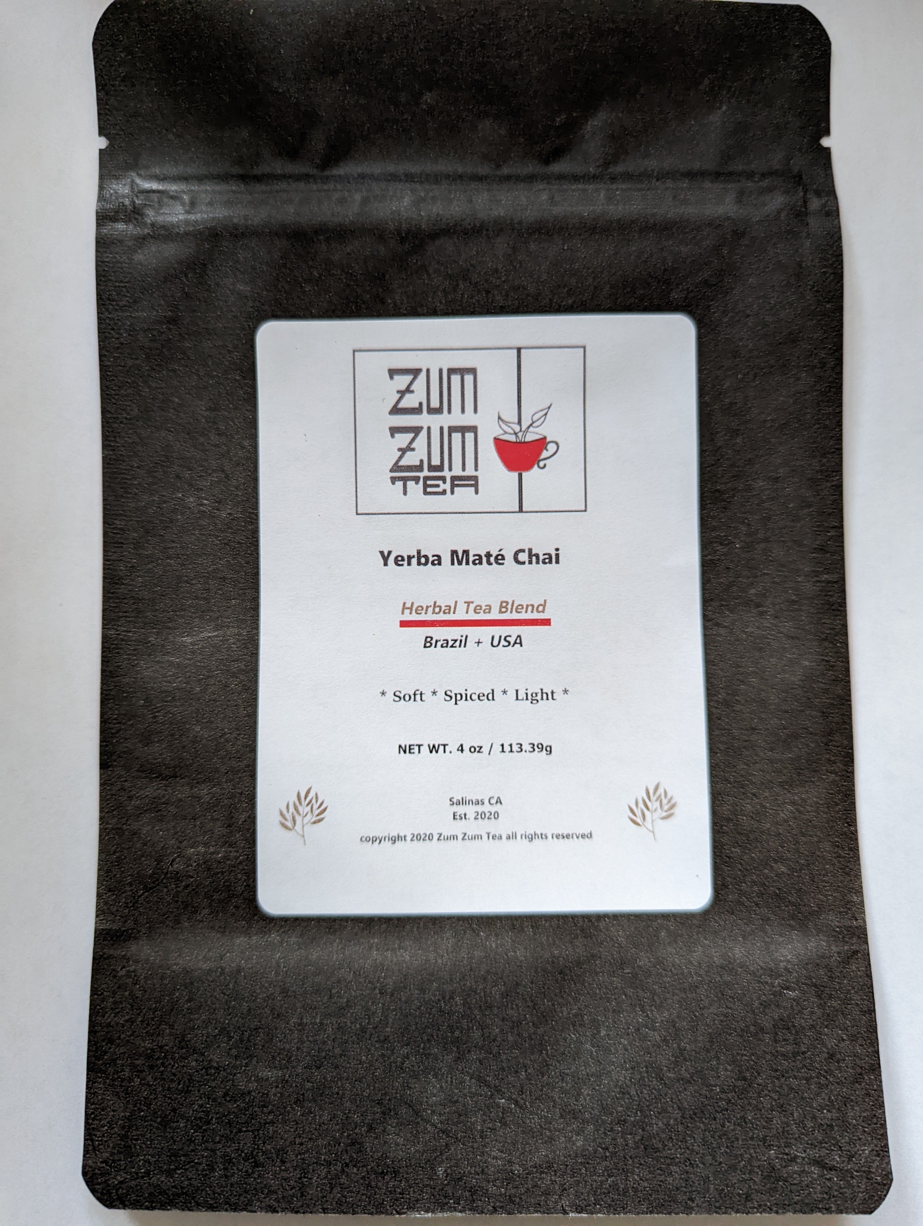 Zum Zum Yerba Mate Chai Tea