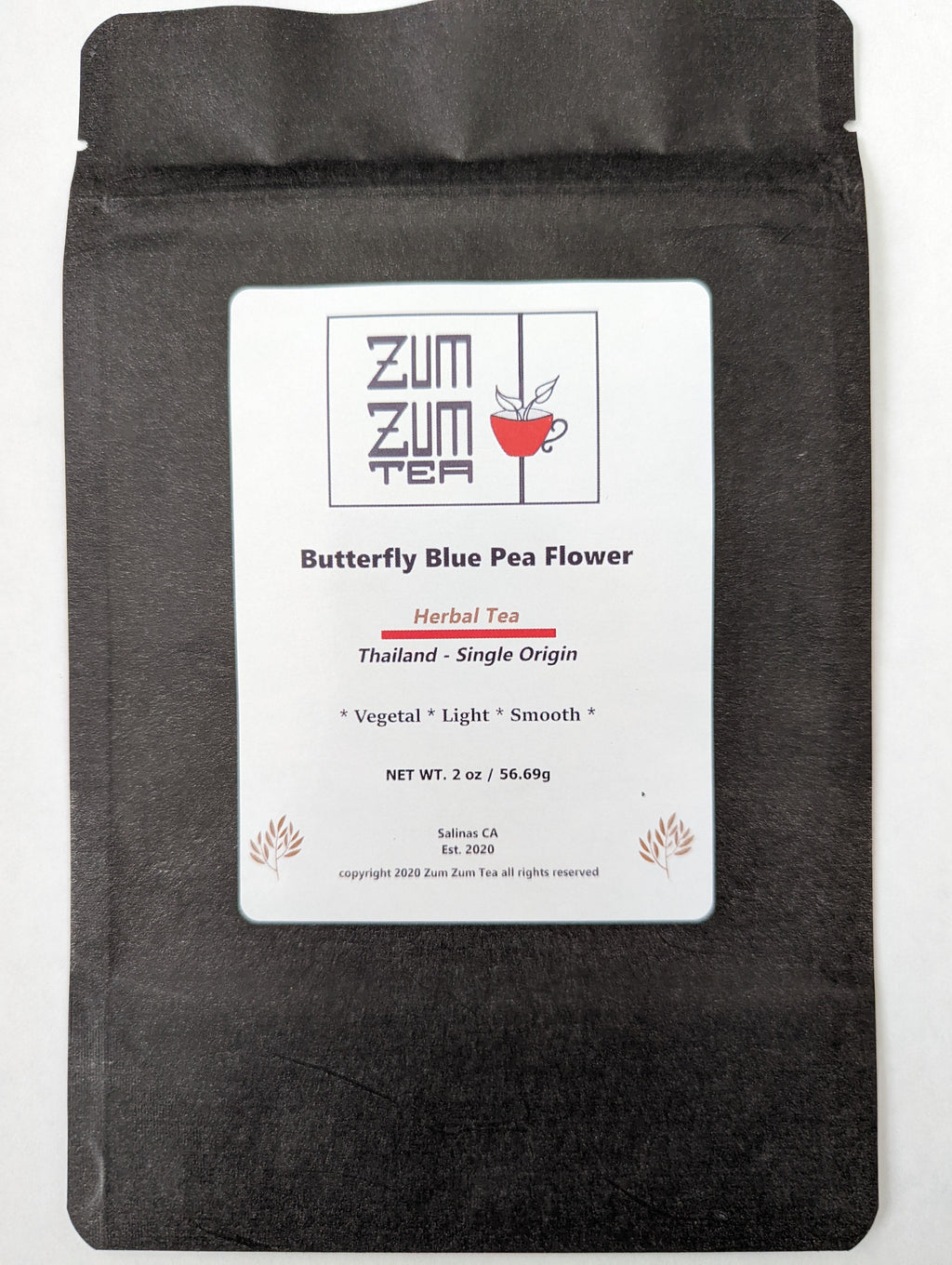 Zum Zum Butterfly Blue Pea Flower Tea