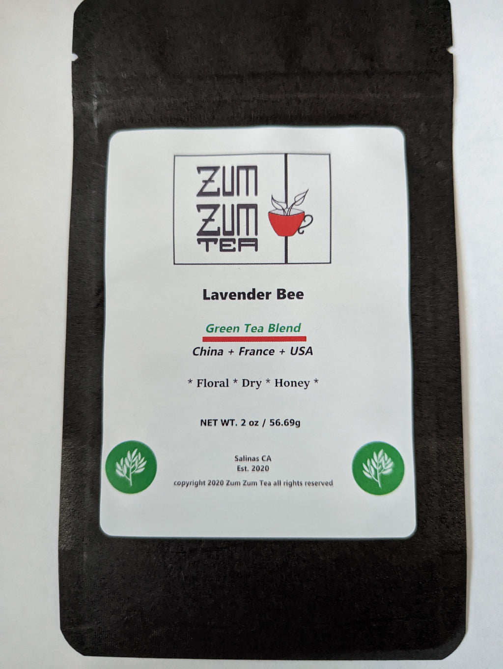 Zum Zum Lavender Bee Herbal Tea