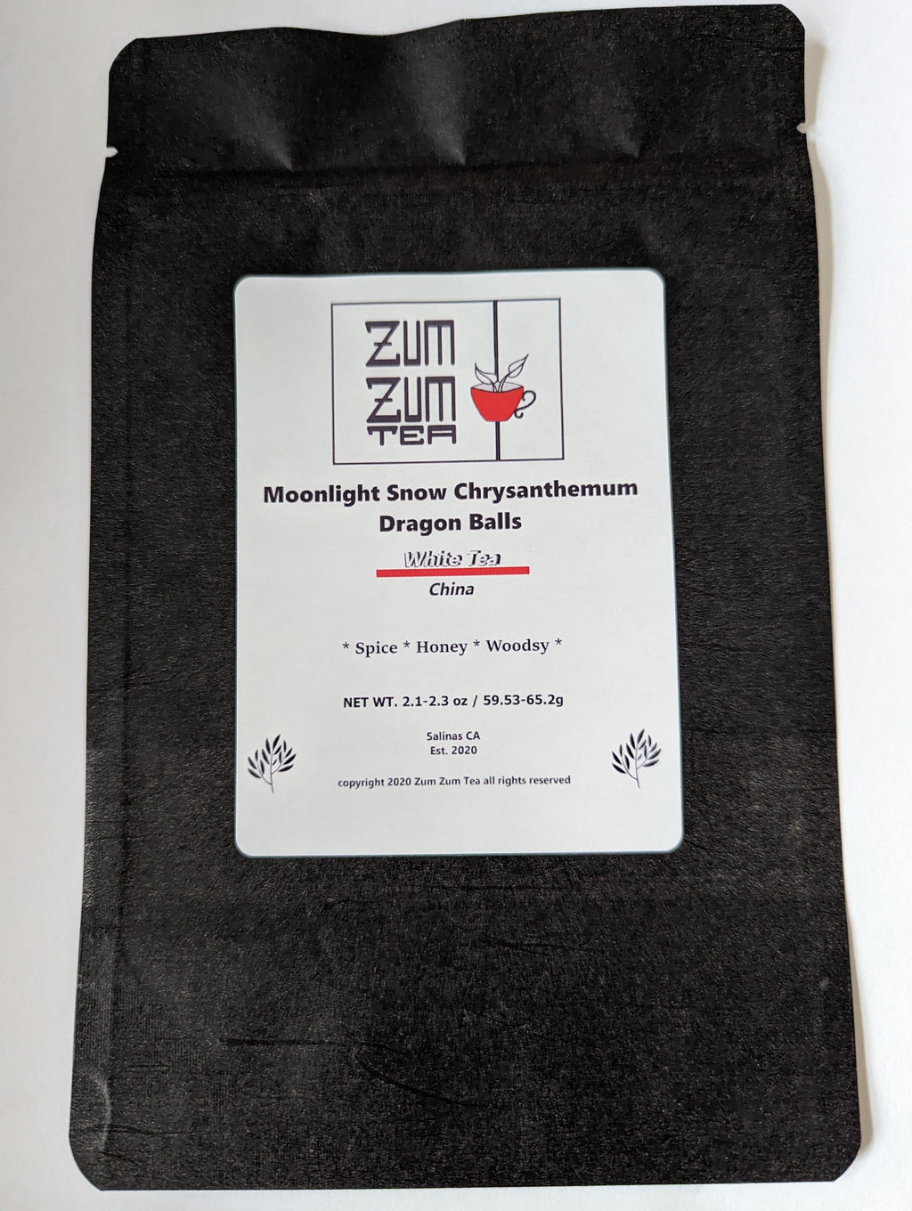 Zum Zum Moonlight Snow Chrysanthemum Dragon Balls White Tea