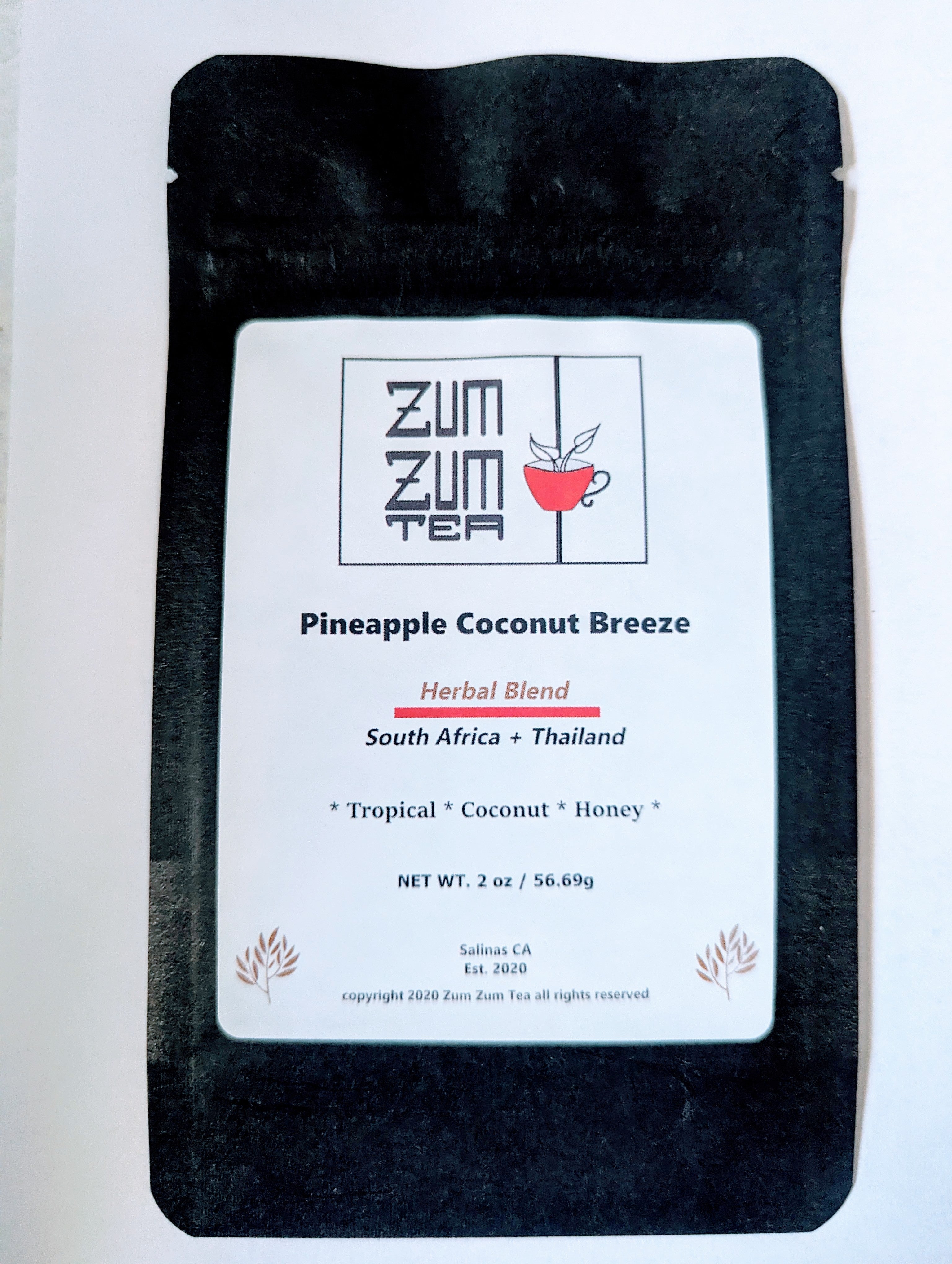 Zum Zum Pineapple Coconut Breeze Rooibos Tea