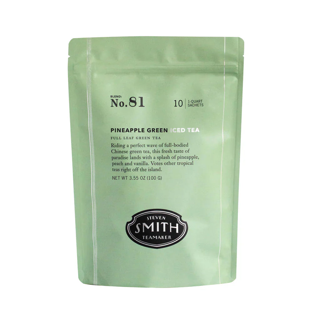 Smith Teamaker PINEAPPLE GREEN ICED TEA NO. 81 (10 1QT SACHETS)