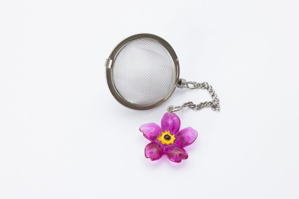 leafberri Pink Flower Tea Infuser Ball