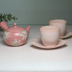 Aprika Life Pink LOVE Ceramic Tea Cup with Saucer