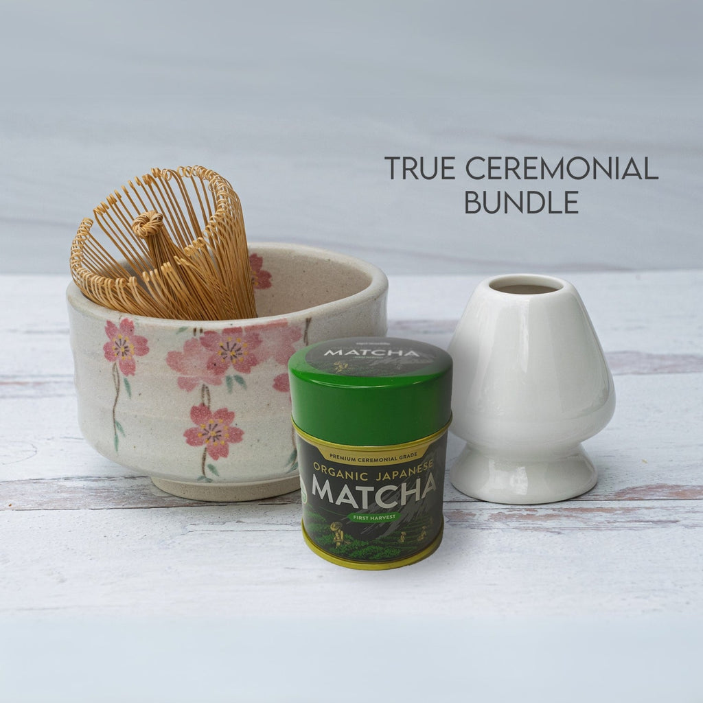 Aprika Life Pink Sakura Flowers Ceramic Matcha Bowl