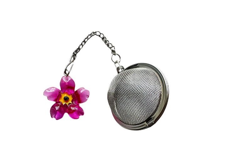 leafberri Pink Flower Tea Infuser Ball