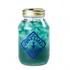 Piper and Leaf Piper Mint Blues Muslin Bag of Loose Leaf Tea, 15 servings, displayed in a clear bag with mint leaves.