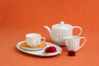 CASANOI Golden Orbit Tea Cup + Saucer (Set of 4)