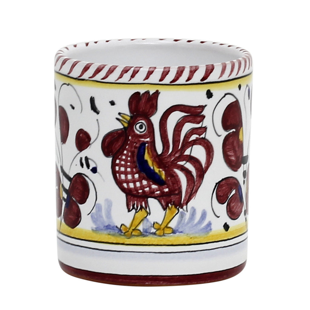 Deruta of Italy Orvieto Red Rooster: Mug (10 oz.)