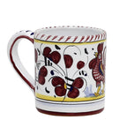 Deruta of Italy Orvieto Red Rooster: Mug (10 oz.)