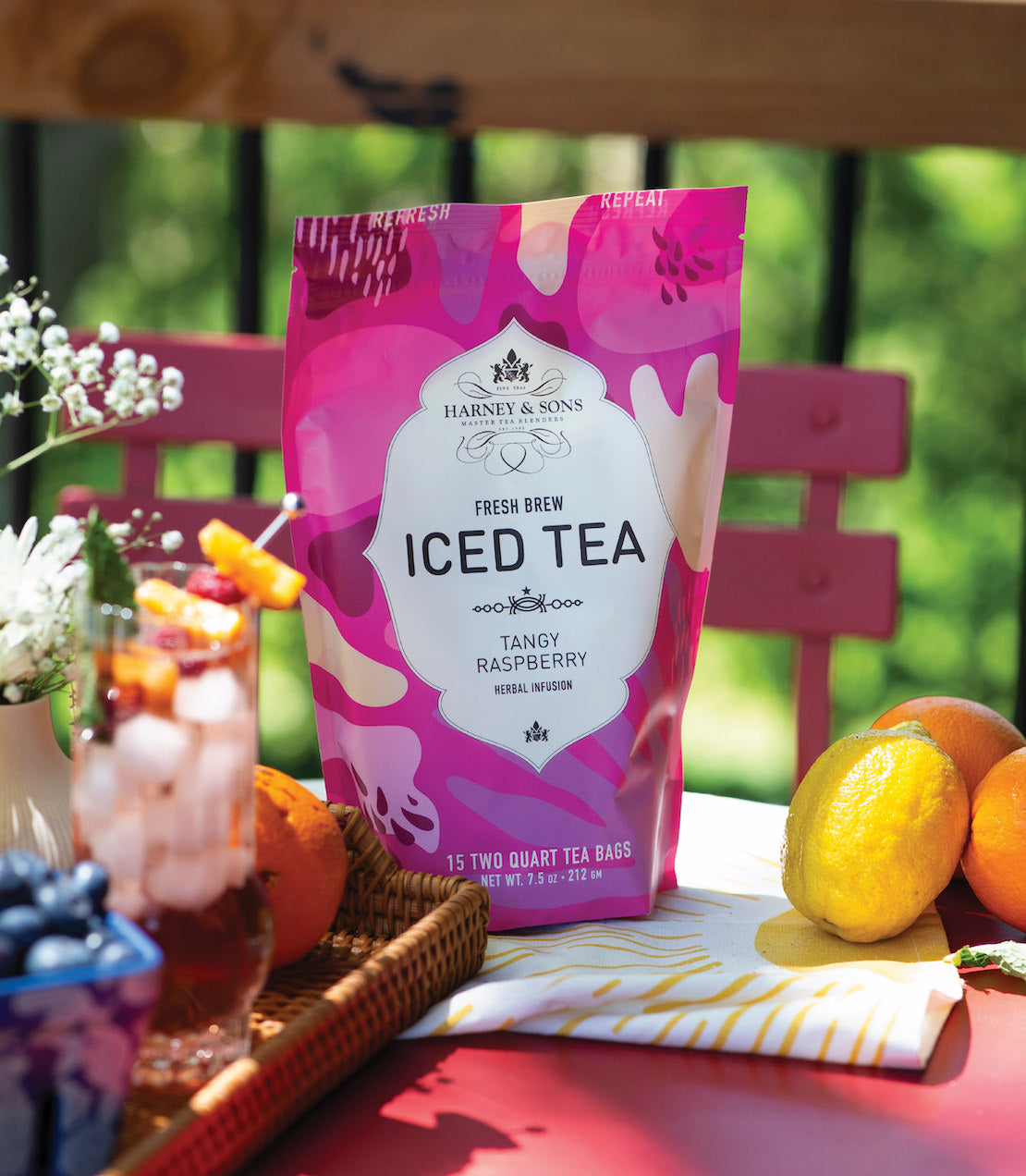 Harney & Sons Raspberry Herbal Fresh Brew Iced Tea