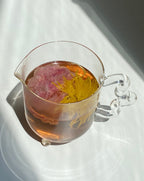 The Qi Clear Bloom glass teapot