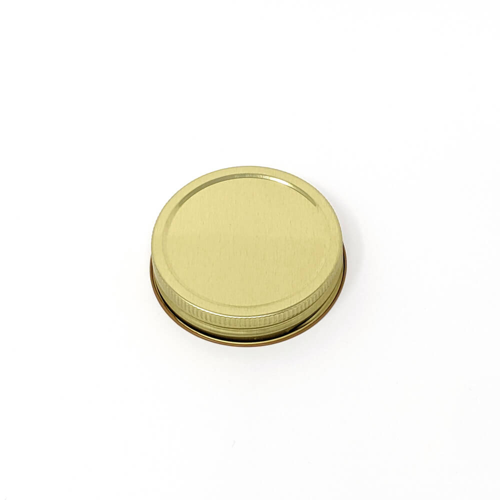 Piper and Leaf Solid Lid for Mason Jar-Gold