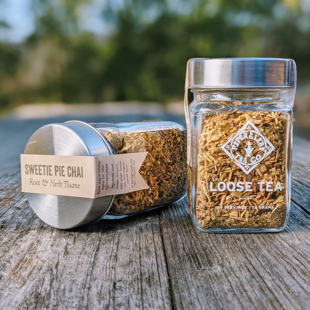Piper and Leaf Sweetie Pie Chai Glass Jar of Loose Leaf Tea - 30 Servings
