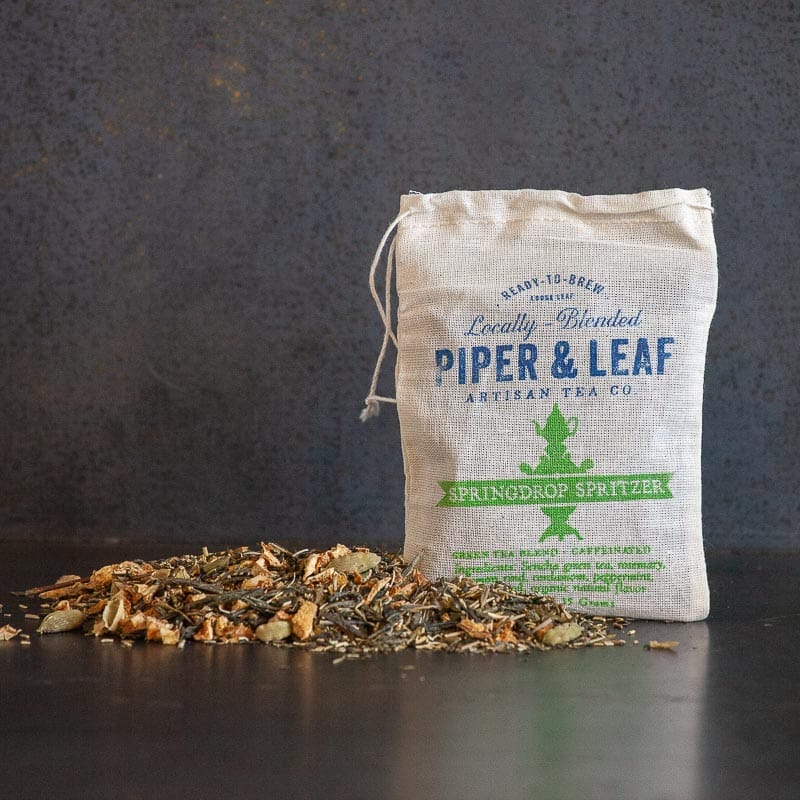Piper and Leaf Springdrop Spritzer Muslin Bag of Loose Leaf Tea - 15 Servings