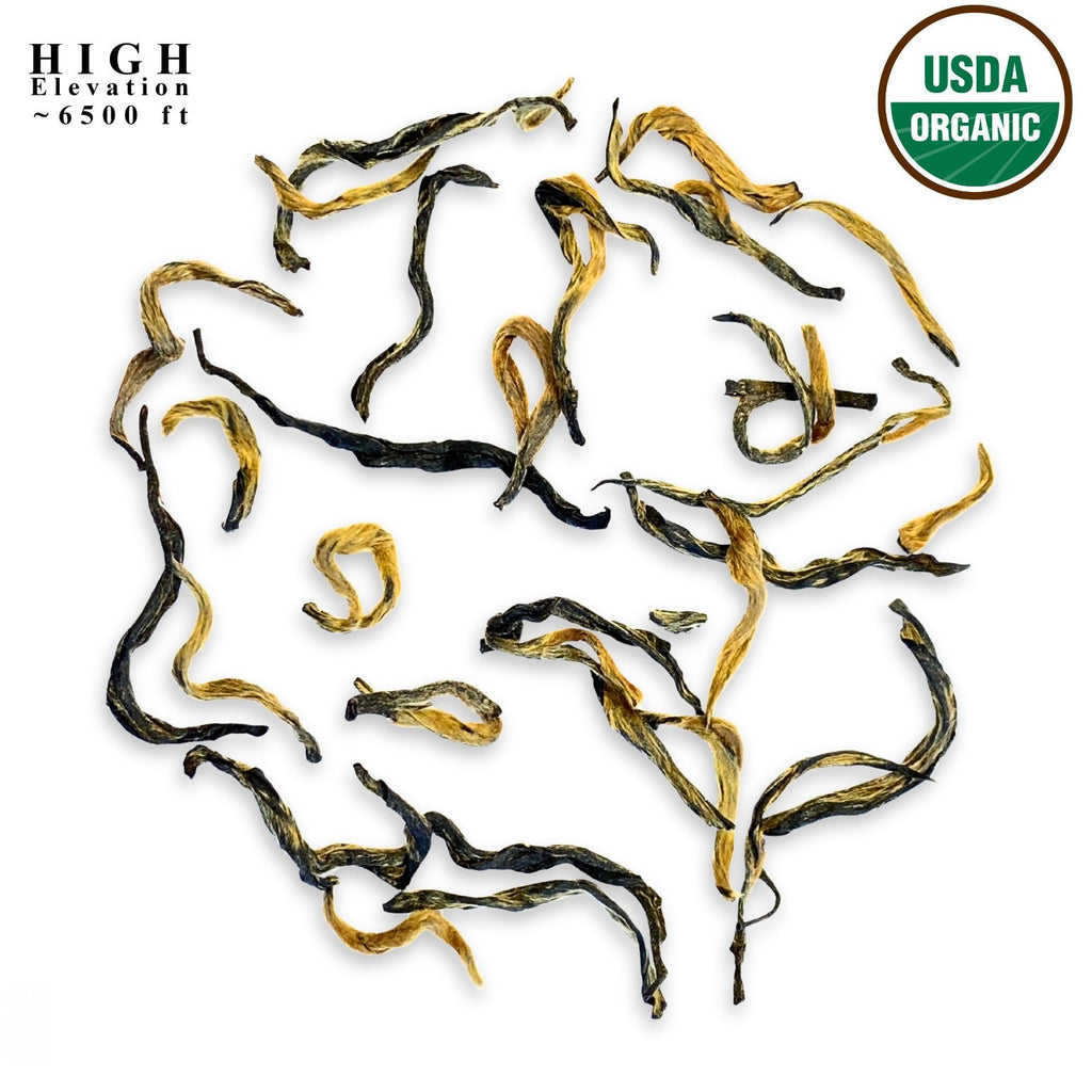 Danfe 128° Mt. Pumori Golden Tips Tea – USDA Certified Organic Black Tea
