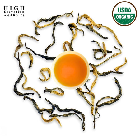 Danfe 128° Mt. Pumori Golden Tips Tea – USDA Certified Organic Black Tea