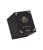 Harney & Sons Harney Heritage – Wrapped Sachet Sampler Black Box featuring assorted wrapped tea sachets in a black box.