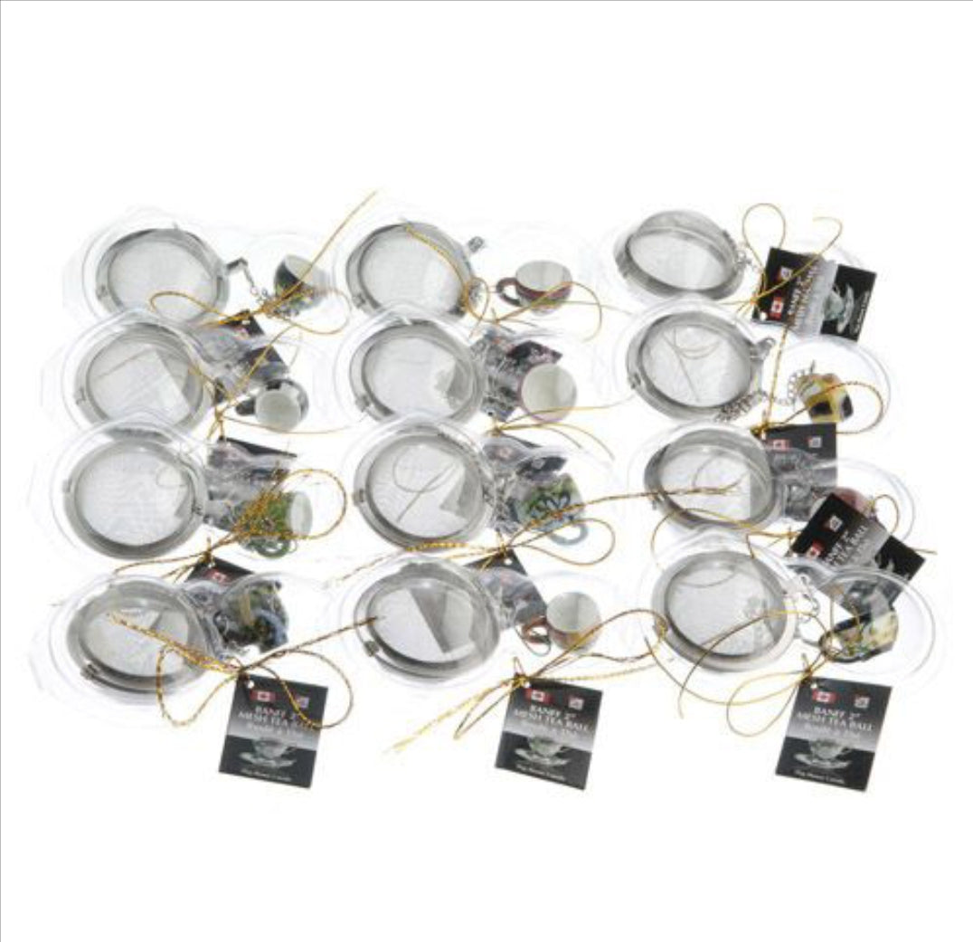 Zum Zum Banff Mesh Tea Ball Infuser w/ Painted Teacup Charm