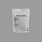 Sencha Green Pyramid Bags by Somage USA, featuring pyramid-shaped tea bags with a vibrant green color for brewing.