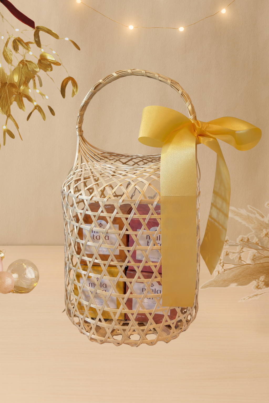Mala Tara Signature Glow Gift Basket Herbal Tea