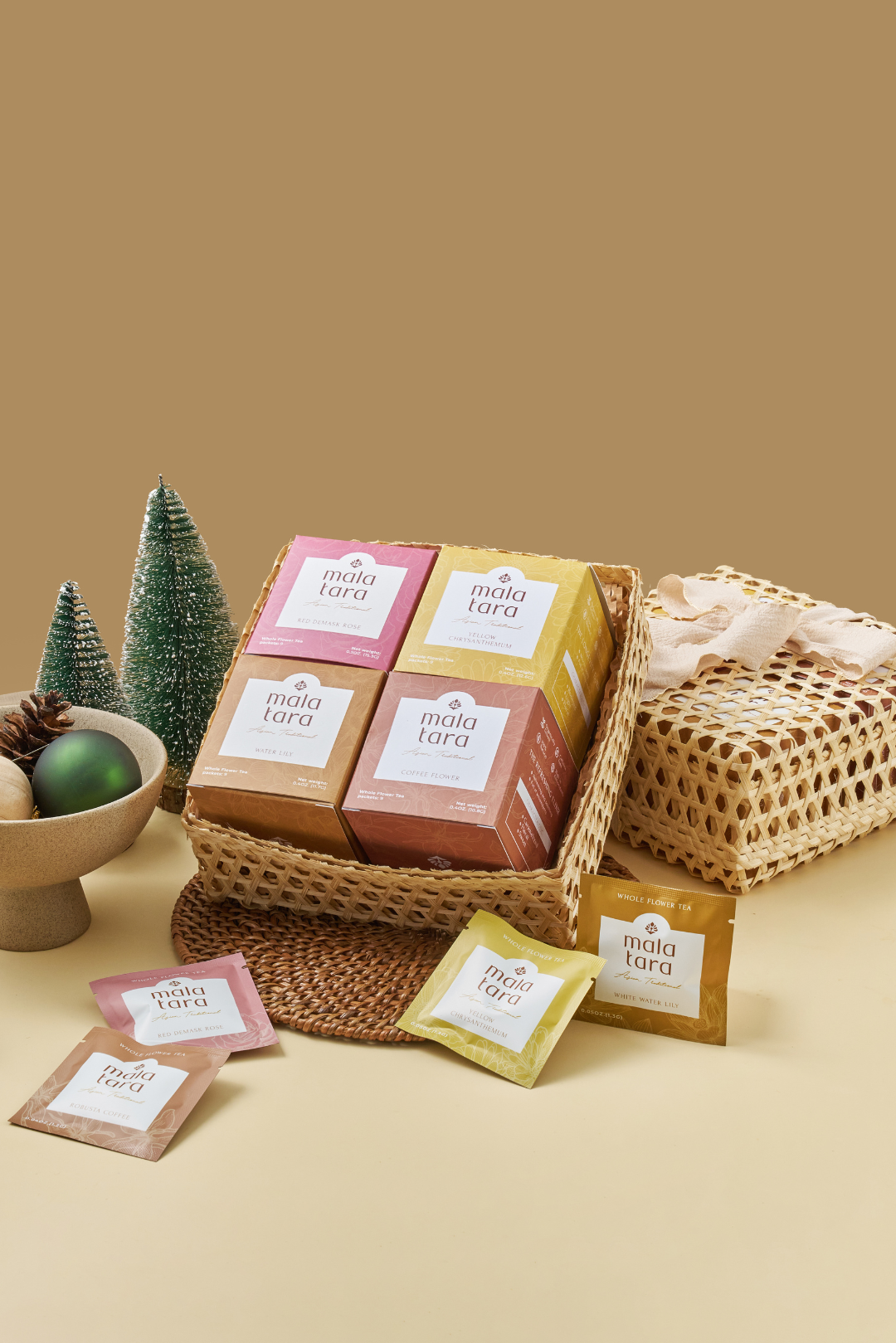 Mala Tara Signature Floral Collection Gift Box Herbal Tea