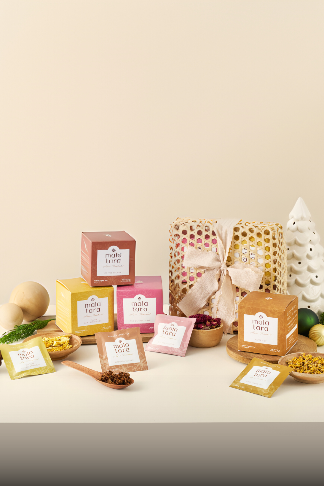 Mala Tara Signature Floral Collection Gift Box Herbal Tea
