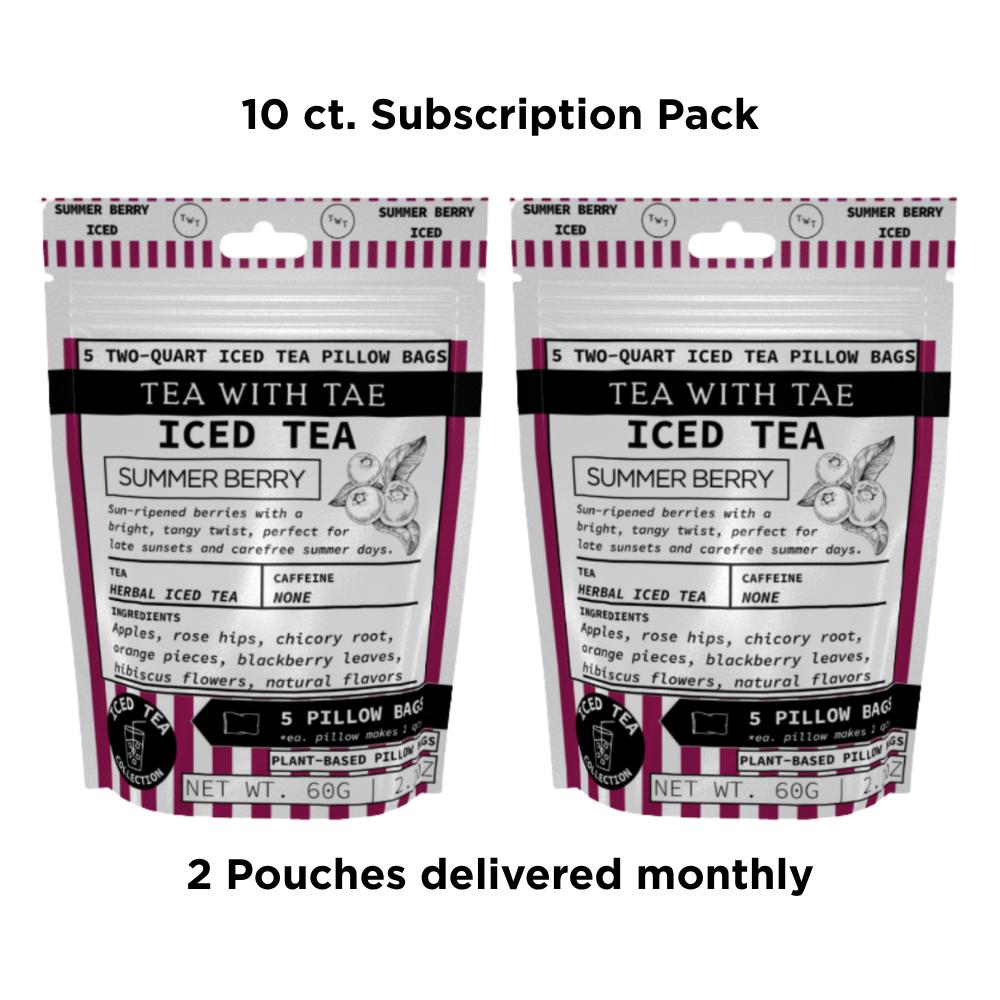 Tea with Tae Summer Berry Iced Tea Pouch Herbal Tea