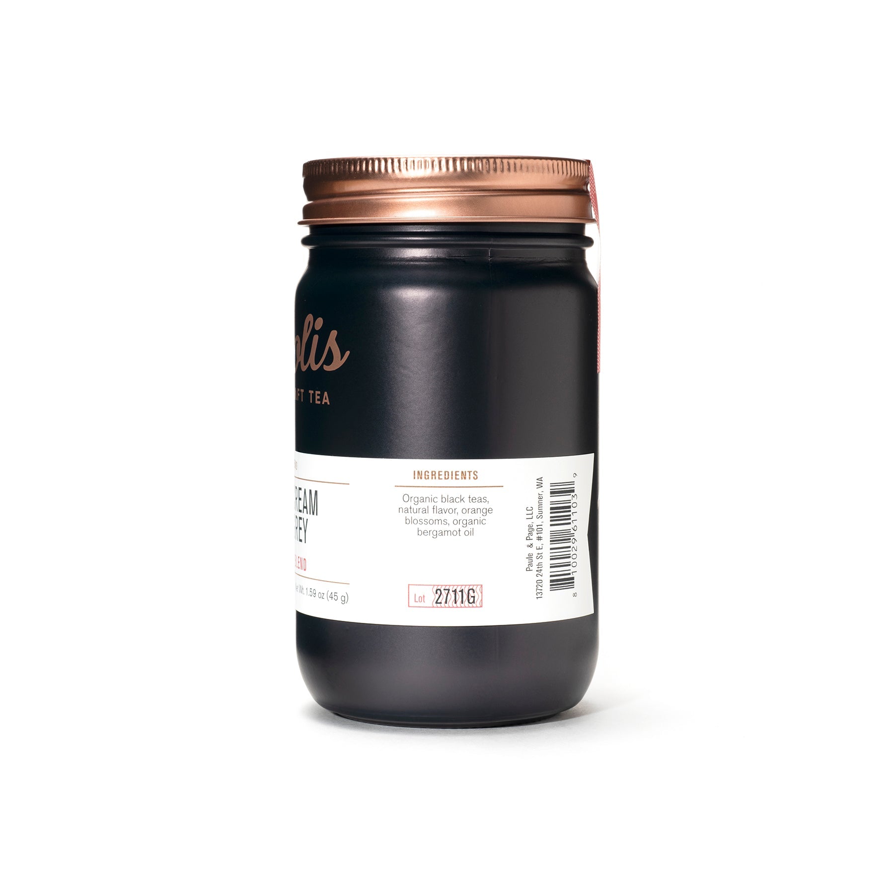 Apolis Sweet Cream Earl Grey Tea Bags Black Tea
