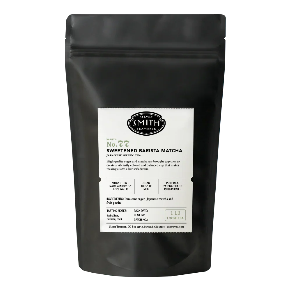 Smith Teamaker SWEETENED BARISTA MATCHA GREEN TEA NO. 77 (POWDERED, 1 LB)