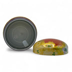 Inoue Tea Natsu Flower Metal Tea Canister - Japanese Chazutsu, featuring a floral design for tea storage.
