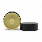 Inoue Tea Tame Golden Leaf Brown Resin Lacquered Tea Canister - Japanese Chazutsu, featuring a traditional design for tea storage.