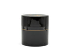 Inoue Tea Tame Golden Leaf Brown Resin Lacquered Tea Canister - Japanese Chazutsu, featuring a brown lacquer finish for tea storage.
