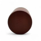 Inoue Tea Usagi Rabbit Brown Polished Grain Resin Tea Canister by Miyamoto Sangyo, Japanese Chazutsu, shown against a neutral background.