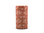 Inoue Sakuraume Cherry Blossom Pink Washi Paper Wrapped Tea Canister (L) - Japanese Chazutsu