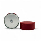 Inoue Ichimatsu Checkered Red Washi Paper Wrapped Tea Canister (S) - Japanese Chazutsu
