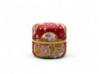 Inoue Yuino Red Metal Tea Canister - Japanese Chazutsu