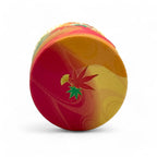 Inoue Shizukan Momiji Orange Mt. Fuji Series Washi Paper Wrapped Tea Canister (S) - Japanese Chazutsu