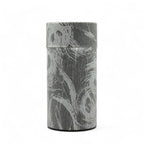 Inoue Okumura Seikan Nankyo Gray Washi Paper Wrapped Tea Canister (L) - Japanese Chazutsu