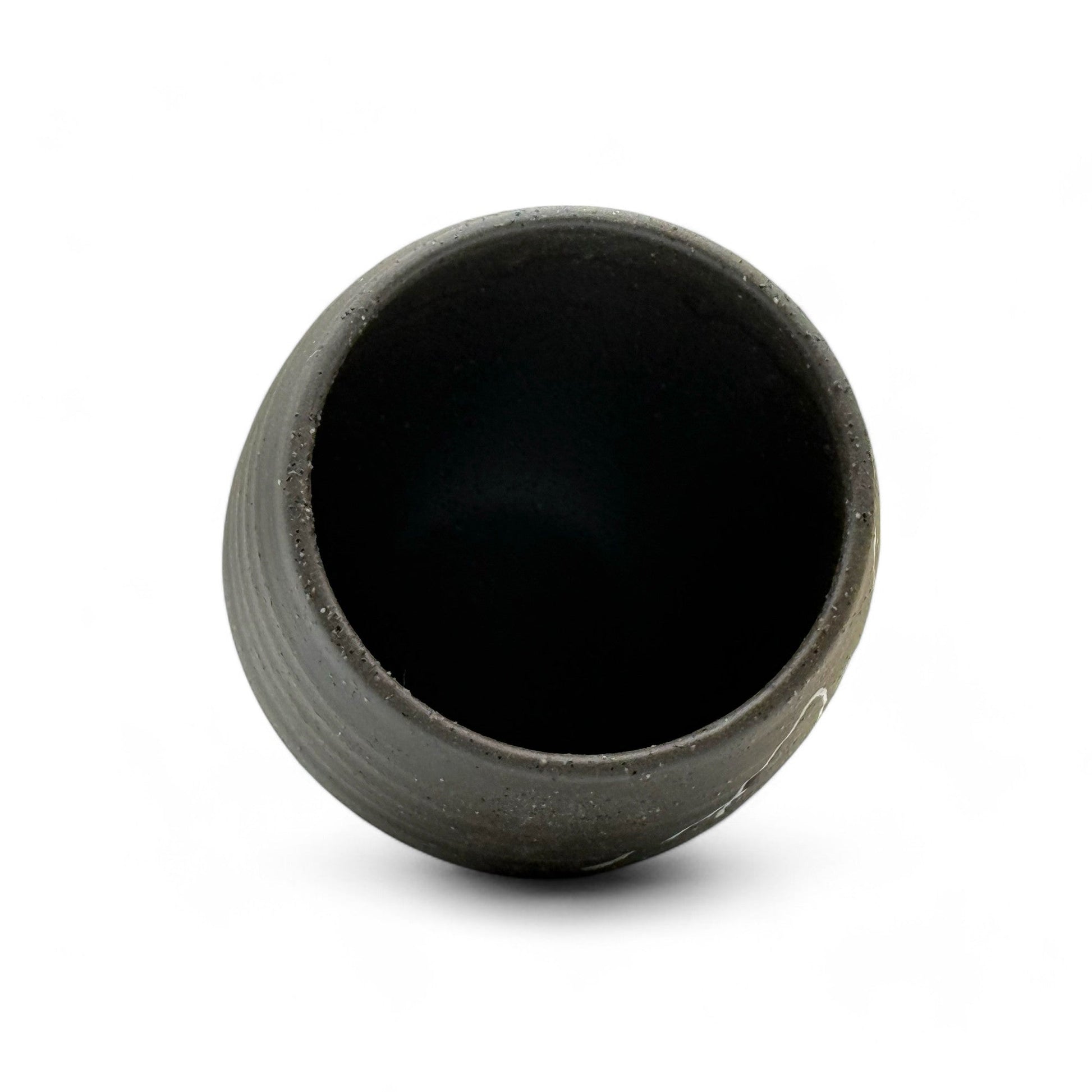 Inoue Tea Ishin Iga Black Mino-yaki Yunomi - Japanese Teacup
