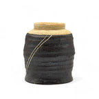 Inoue Kuro Ryusei Black Mino-yaki Yunomi - Japanese Teacup