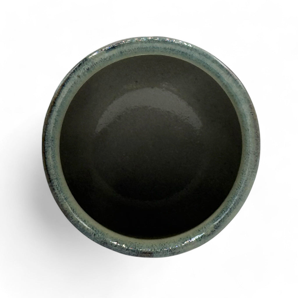 Inoue Kuro Ryusei Black Mino-yaki Yunomi - Japanese Teacup