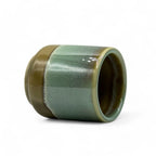 Inoue Tea Gurinhiwa Green Mino-yaki Yunomi - Japanese Teacup, featuring a ceramic design suitable for tea drinking.