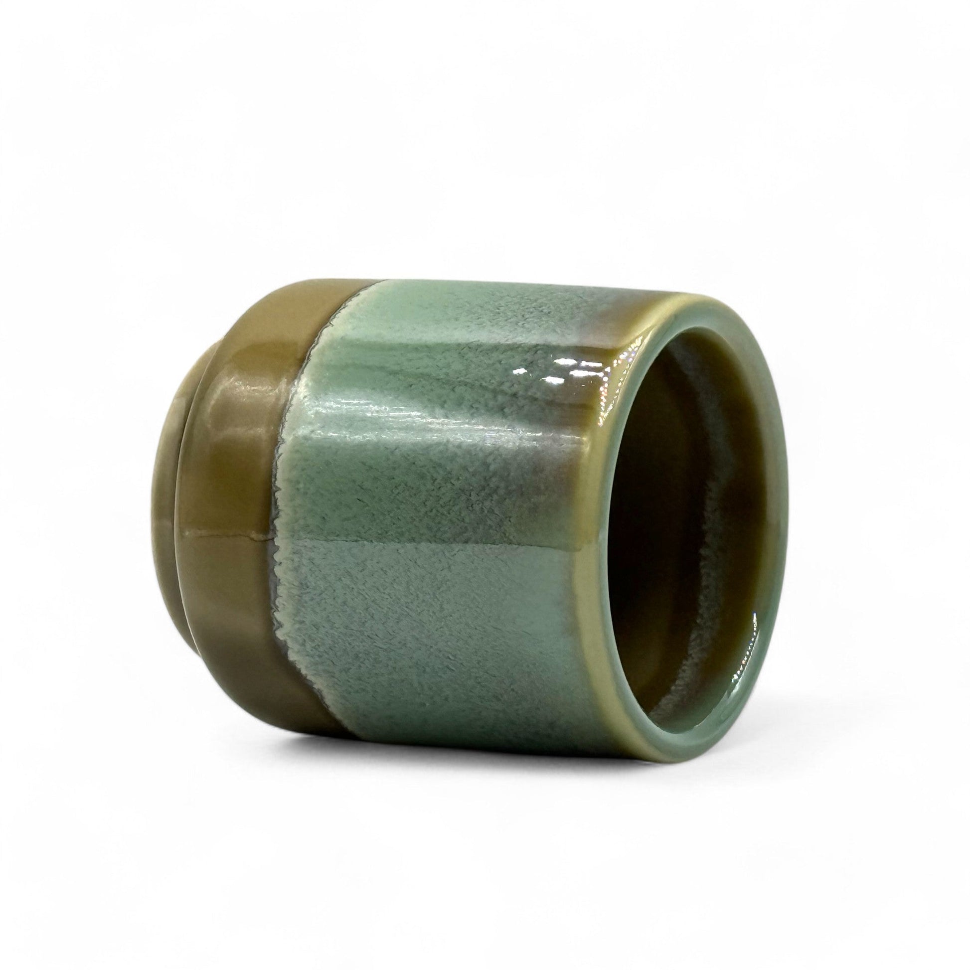 Inoue Tea Gurinhiwa Green Mino-yaki Yunomi - Japanese Teacup