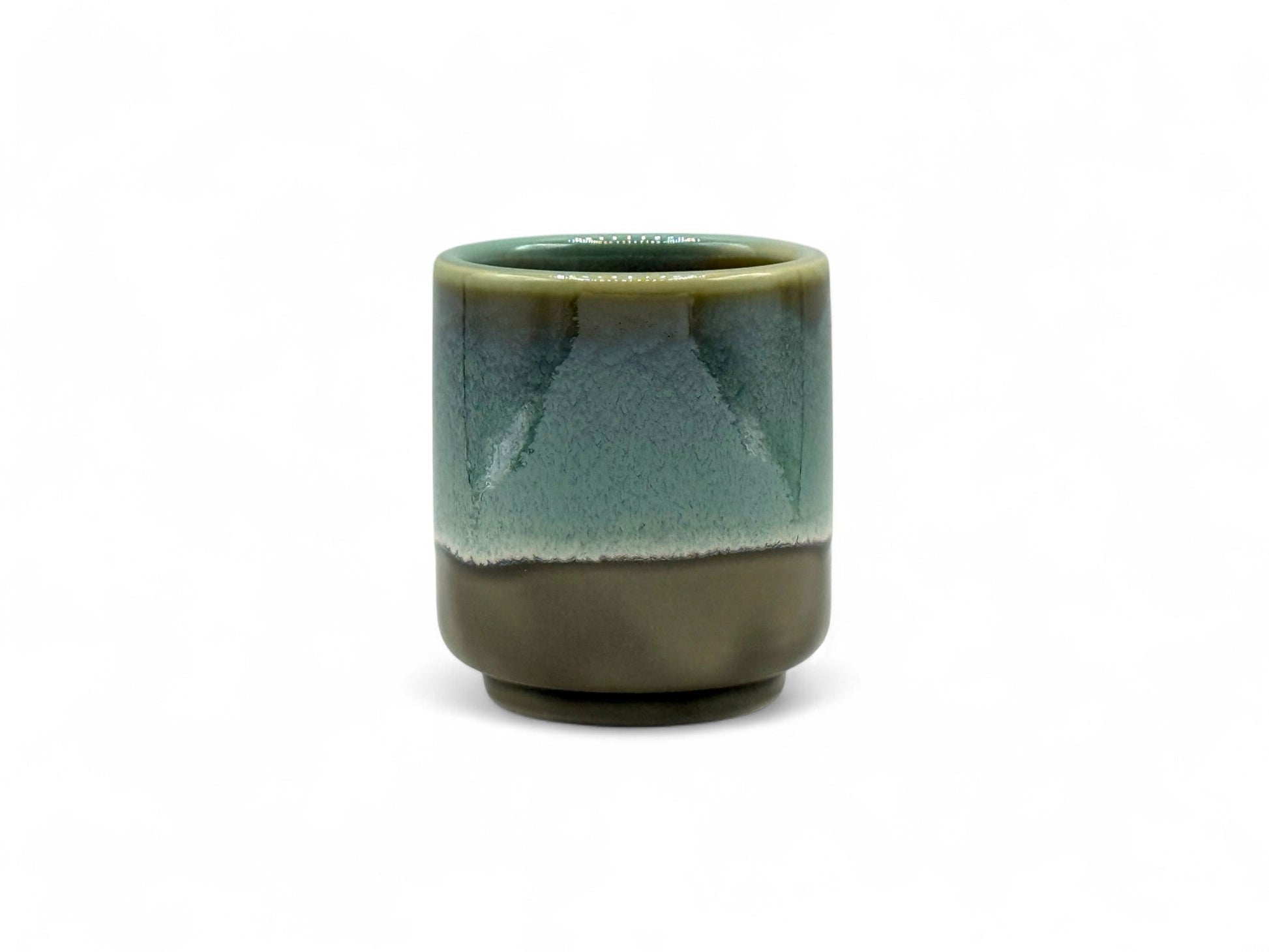 Inoue Tea Gurinhiwa Green Mino-yaki Yunomi - Japanese Teacup