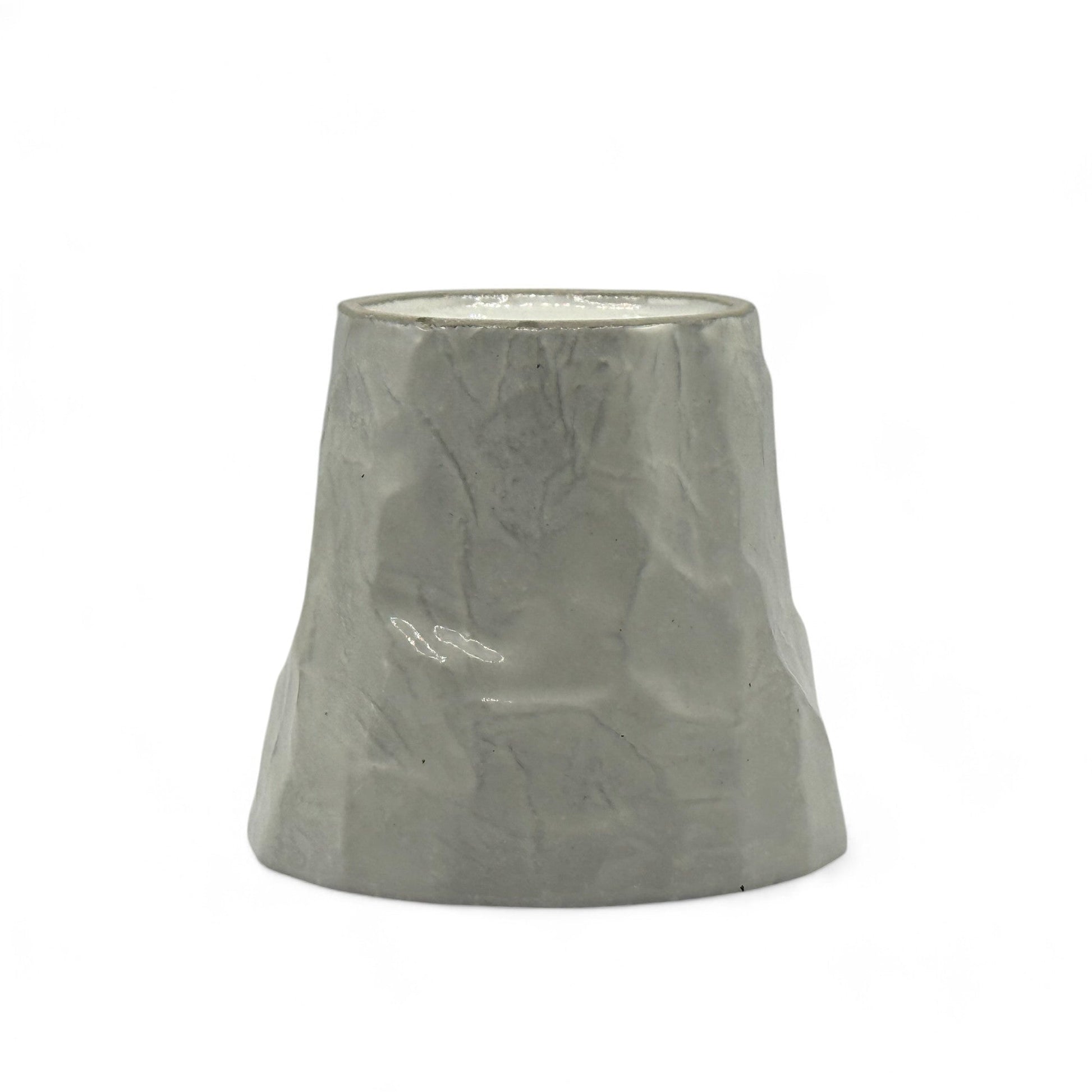 Inoue Tea Kohiki Rock White Mino-yaki Yunomi - Japanese Teacup