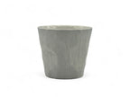 Inoue Tea Kohiki Rock White Mino-yaki Yunomi - Japanese Teacup, a white ceramic teacup with a textured finish.