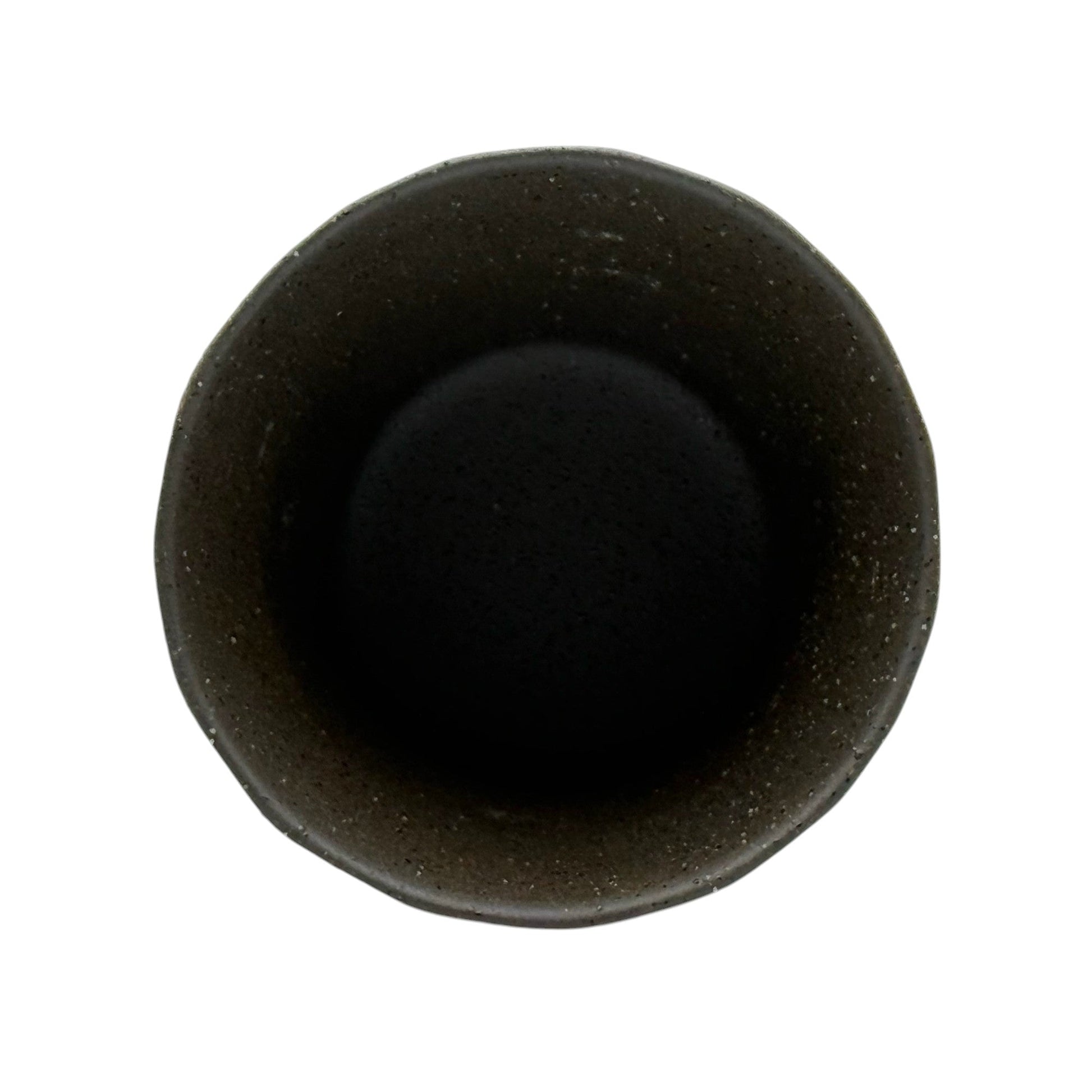 Inoue Tea Udei Rock Brown Mino-yaki Yunomi - Japanese Teacup